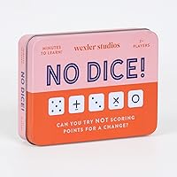 Galison No Dice! Game – Fun Math Game for Kids, Easy to Play Dice Game for 2 Players, for Ages 6+ – Convenient Storage Tin and Instructions Included, Great Learning Activity for Kids