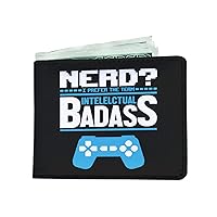 Nerd? I Prefer The Term Intellectual Badass Video Gamer Mens Wallet
