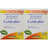 Boiron Coldcalm Tablets, 60 Count (Pack of 2)