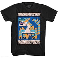 Monster Hunter Video Game Scray Black Adult T-Shirt Tee