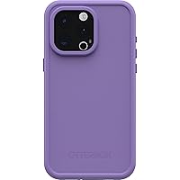 OtterBox IPhone 15 Pro MAX (Only) FRĒ Series Waterproof Case with MagSafe (Designed by LifeProof) - RULE OF PLUM (Purple), Waterproof, 60% Recycled Plastic, Sleek and Stylish