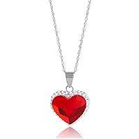MAX + STONE Sterling Silver Elements Two Tone Heart Pendant Necklace, 18