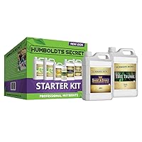 Humboldts Secret Starter Kit 2 - Indoor & Outdoor Plant Fertilizer and Nutrient System: Base A & B - Golden Tree - Flower Stacker - Plant Enzymes - CalMag & Iron - Sweet & Sticky - Tree Trunk