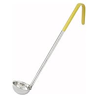 Winco 85901 1 Oz. Yellow Ladle, Stainless Steel