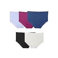 Fruit of the Loom Women's No Show Seamless Underwear, Amazing Stretch & No Panty Lines, Available in Plus Size