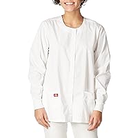 Dickies EDS Signature Scrubs for Women, Snap Front Scrub Jacket in Soft Brushed Poplin 86306