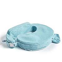 Nursing Pillow - Deluxe - Enhanced Comfort w/ Slipcover - Ergonomic Breastfeeding Pillow For Ultimate Support For Mom & Baby - Adjustable Pillow W/ Handy Side Pocket, Aqua
