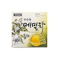 Buckwheat Tea 1.5g x 40 Tea Bags Premium Herbal Tea Hot Cold Caffeine-free Herb Great Daily Drink and Gift Sobacha Memilcha そば茶 苦荞茶 4 Seasons Made in Korea