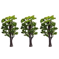 Model Trees Miniature Railway Building Scenery Landscape Trees for Birthday Cake Toppers Decoration, Model Trees