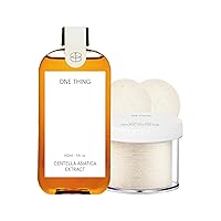 ONE THING Centella Asiatica Extract Toner 5 fl oz + Unbleached Cotton Pads (60 Sheets)