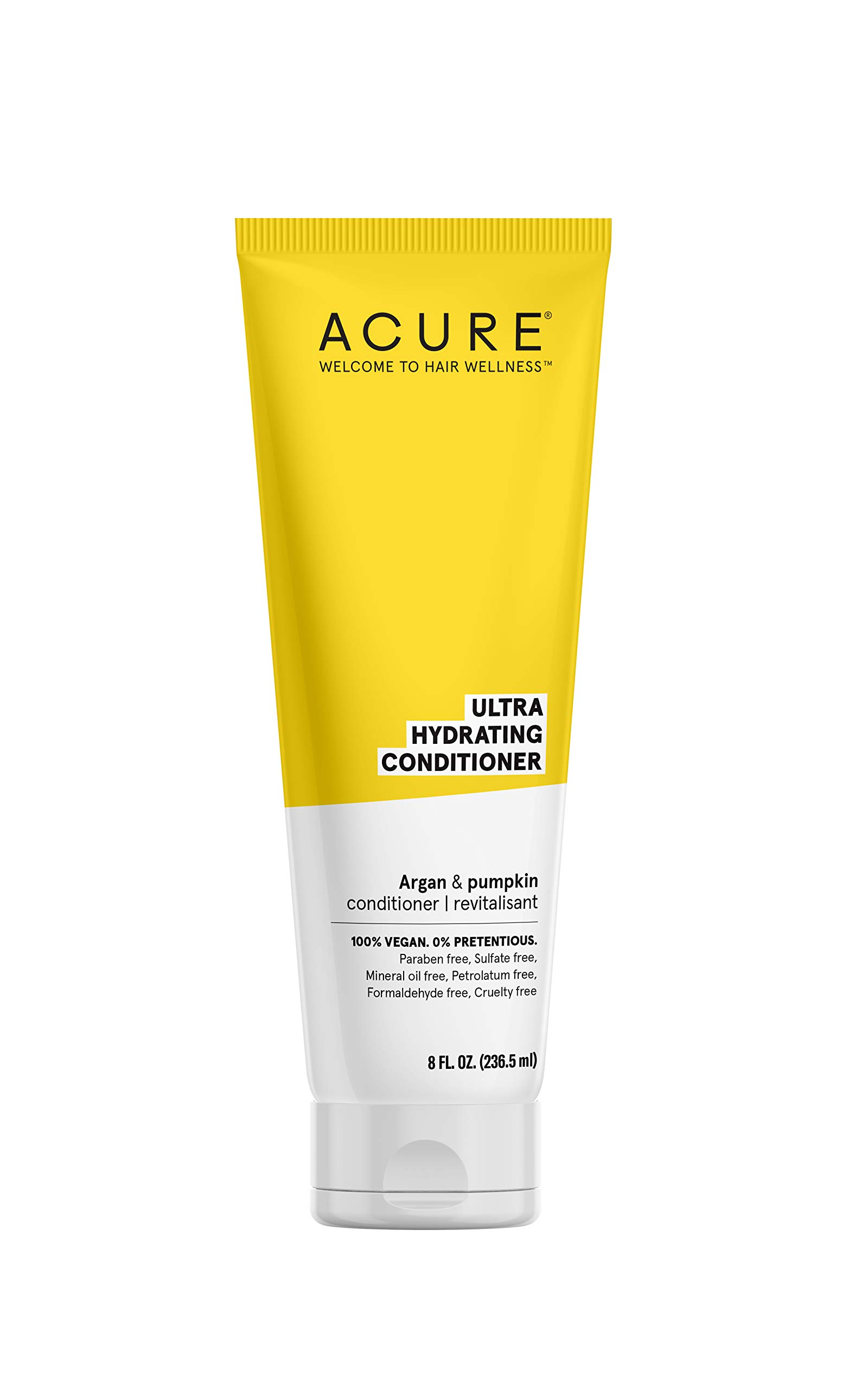 Acure Ultra Hydrating Conditioner, Yellow, pumpkin, 8 Fl Oz