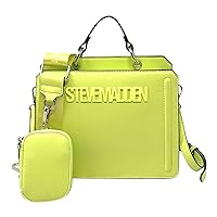 Steve Madden Bevelyn Convertible Tote Bag (Cyber Lime)