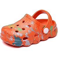 Kids Graphic Clogs Boys & Girls Cartoon Garden Shoes Indoor Outdoor Slip On Water Shower Beach Pool Slippers for Children