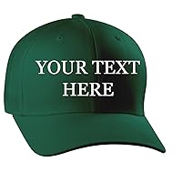 Custom Personalized - Your Text Here - Flexfit 6277 Baseball Hat | Unisex Hat with Pre-Curved Bill | Unisex Baseball Cap