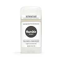 HUMBLE BRANDS Aluminum-Free Deodorant, Vegan and Cruelty- free, Formulated for Sensitive Skin, Palo Santo and Frankincense, 2.5 Ounce (Pack of 1)