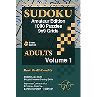 Silent Games – Sudoku Amateur Edition: 1000 Puzzles for Adults 9x9 Grids – Volume 1