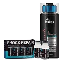 TRUSS Shock Repair Hair Treatment 4 Week Supply Bundle with Miracle Conditioner for Dry Damaged Hair