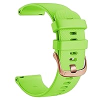 18mm Replacement Silicone Straps Band for Garmin Vivoactive 4S Watchband Smart Watch Vivomove 3S Venu2S Bracelet Wristbands Belt (Color : Gray, Size : 18mm Vivoactive 4S)