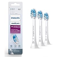 Philips Genuine Sonicare Optimal Plaque Control Replacement Toothbrush Heads, HX9033/65, White 3-pk
