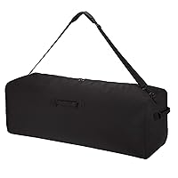 42 Inch Canvas Duffel Bag 150L Extra Large Luggage Duffle for Travel Sport and Camping (Black)