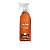 Method Naturally Derived Wood for Good Daily Cleaner Spray, Almond, 28 FL Oz Mega Value, Pack of 4 (28 x 4, Total 112 Oz)