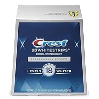 Crest 3D No Slip Whitestrips Professional Effects Teeth Whitening Kit 20 ea