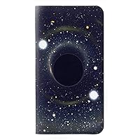 RW3617 Black Hole PU Leather Flip Case Cover for Motorola Moto G8 Power