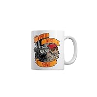 Crazy Dog T-Shirts Where Do We Go Meow Mug Funny Sarcastic Cat Graphic Coffee Cup-11oz