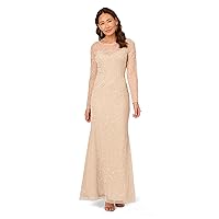 Adrianna Papell Women's Beaded Long Dress