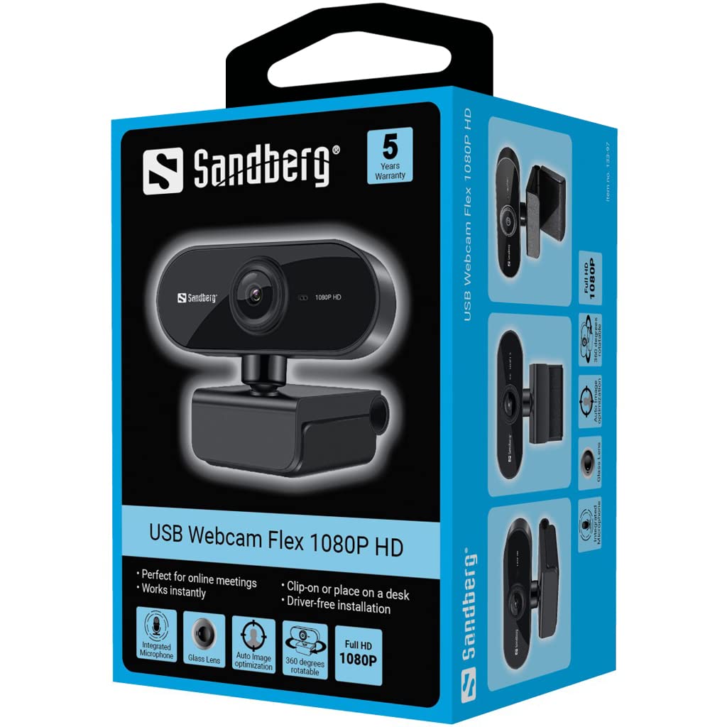 Sandberg USB Webcam Flex 1080P, 133-97