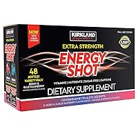 Extra Strength Energy Shot Variety, 2 Ounce Bottle (48 Count)