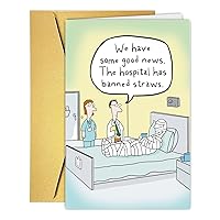 Funny Get Well Card for Him Her, Feel Better Card for Patient, Humor Speedy Surgery Recovery Card for Friend, Rude Disease Encouragement Support Cards Sympathy Card for Men Women