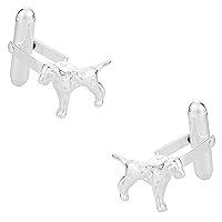 Sterling Silver Dalmatian Dog Cufflinks