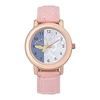 Azores Paisley Flag Fashion Leather Strap Women's Watches Easy Read Quartz Wrist Watch Gift for Ladies