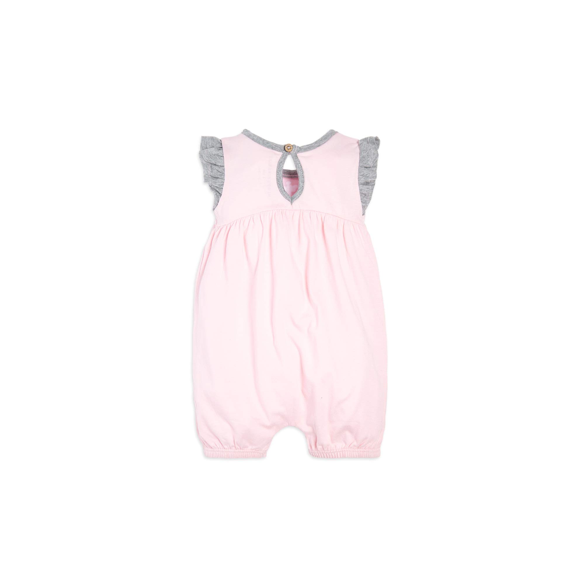 Burt's Bees Baby Baby Girl's Rompers, Set of 2 Bubbles, One Piece Jumpsuits, 100% Organic Cotton