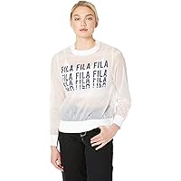 Fila Women's White/Peacoat Sol Sheer Woven Sweatshirt