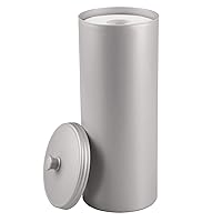 iDesign Plastic Holder The Kent Collection – Hold 3 Rolls of Toilet Paper, 6.25