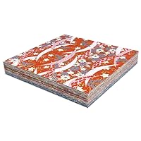 [Amazon jp Exclusive] Washi Kawasumi Chiyo Paper, Yuzen Washi Paper, 5.9 x 5.9 inches (15 x 15 cm), 100 Patterns, 1 Each of 100 Sheets