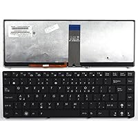 UK Layout Black Frame Backlit Black Replacement Laptop Keyboard Compatible with Asus U20A-B2