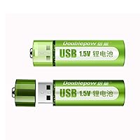 Rechargeable Ni-Mh Battery1.5V Aa Rechargeable Battery 1800Mwh USB Aa Rechargeable Li-Ion Battery for Remote Control Mouse Small Fan Electric Toy Battery 10 Pcs