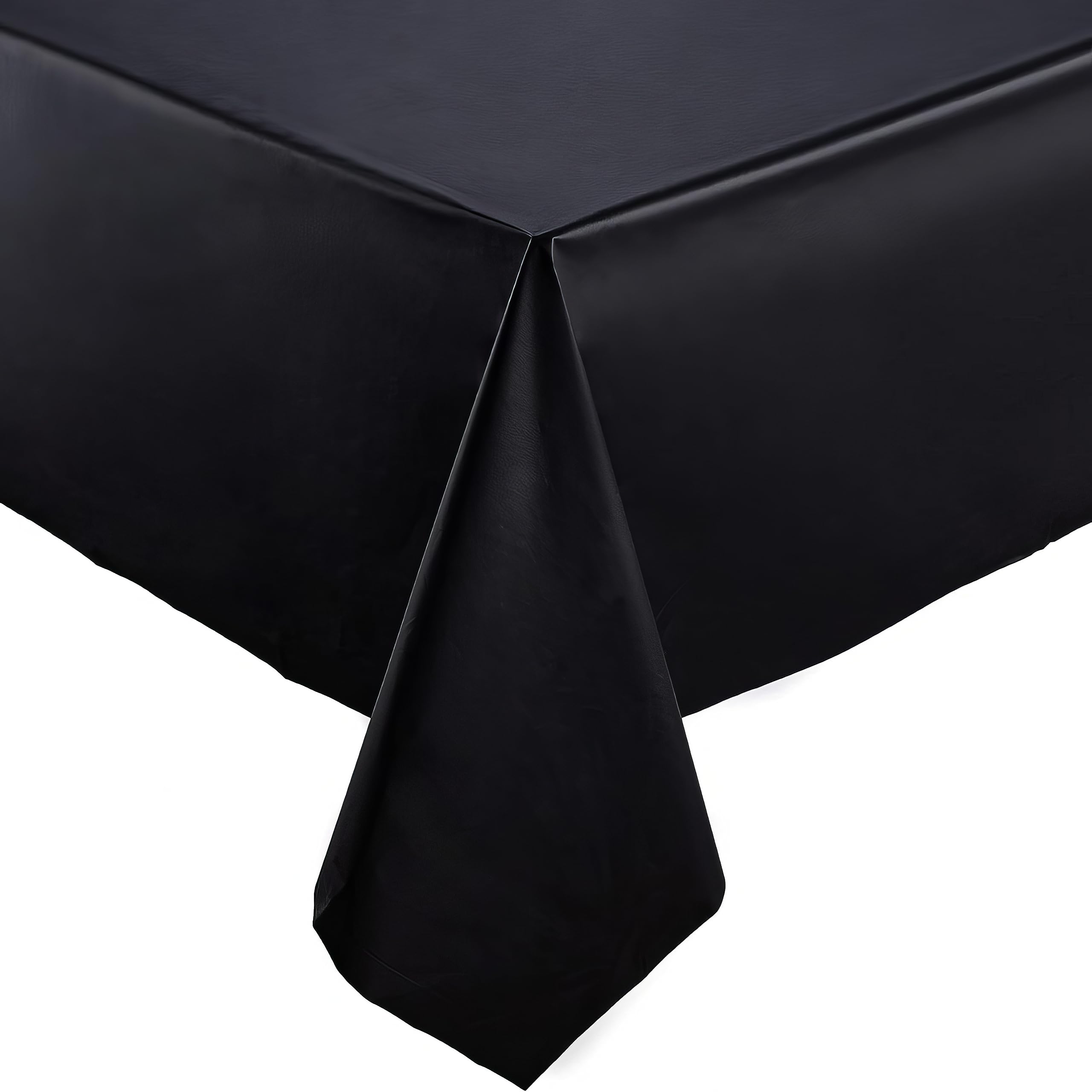 Blue Sky Black Plastic Table Cover 54