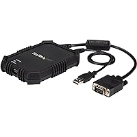 StarTech.com USB Crash Cart Adapter with File Transfer and Video Capture - Laptop to Server KVM Console - Portable & Rugged (NOTECONS02X)