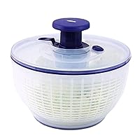 Pump Spinner with Bowl, Salad Spinner Lettuce Dryer, Salad Spinner Large Lettuce Spinner Kitchen Gadgets, Onee Handed Easy Press Large Vegetable Dryer Salad Mixer for Home, Greens, Herbbs and Berries