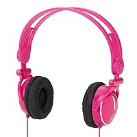 Fold-Flat Travel Headphones - Pink