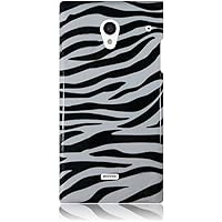 HR Wireless Sharp Aquos Crystal Design Single Cover Case - Retail Packaging - Zebra