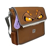 Ultra Pro - D&D Game Mimic Book Bag: Water-Resistant Faux Canvas Exterior, Secure Laptop Compartment, and Unique Mimic Mouth Closure with Removable Purple Tongue
