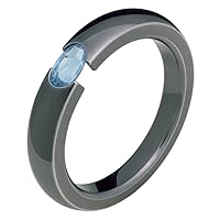 Classic Titanium and Diamonds Ring 6mm Wide Comfort Fit Engagement Band For Him N Her