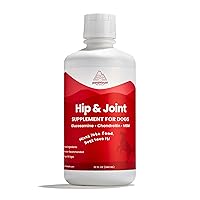 100% Natural Glucosamine for Dogs - 32oz Glucosamine Chondroitin for Dogs - Msm Dog Joint Supplement - Dog Glucosamine - Dog Hip and Joint Supplement - Joint Supplement for Dogs Made in USA (32 oz)