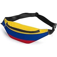 Colombian Flag Fanny Packs for Women Men Casual Belt Bag Travel Walking Workout Waist Bag