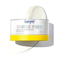 Supergoop! Triple Prep Weightless Multitasking Moisturizer SPF 40 Face Sunscreen - 1.7 fl oz - Hydrates & Protects Skin - Helps Filter Blue Light - Non-Comedogenic - For Normal to Oily Skin Types